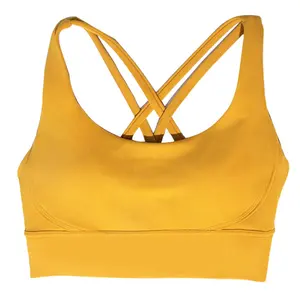 Wholesale Lemon Yellow Soft Stretchy Sports Lingerie Bralette Top Wear,  Adjustable Workout Yoga Sexy Activewear Bra for Woman Running Gym Fitness -  China Sports Wear for Women and Yoga Activewear Bra price