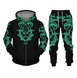 ชุดวอร์มผู้ชายดีไซน์ล่าสุด พิมพ์ลายแบบซับลิเมชั่น กำลังเป็นที่นิยม ผลิตโดยผู้ผลิต OEM มืออาชีพ ผลิตจากผ้าโพลีเอสเตอร์ผสมฝ้าย - Product Image 6