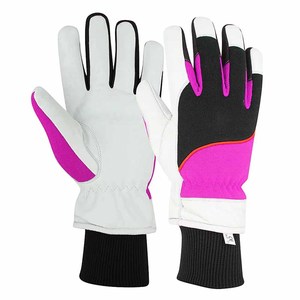 Gants mécaniques en cuir de vachette grainé de haute qualité, doublure polaire, protection des mains, résistants à la chaleur, antidérapants, respirants, pour l'extérieur - Product Image 2