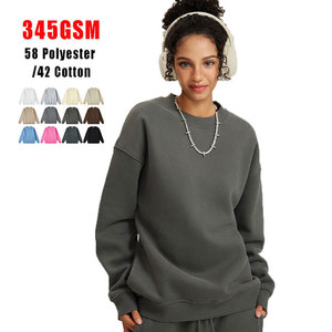 Sweat-shirts à capuche amples en molleton 100 % coton écologique Wearpex pour femme, imprimé en relief, style streetwear hip-hop, coupe lourde - Product Image 1