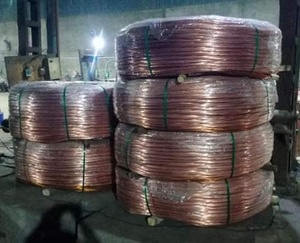 เศษลวดทองแดงสีแดงบริสุทธิ์สูง ไม่มีโลหะผสม 99.99% Cu เกรดท็อป รุ่น RF34TZ สำหรับใช้งานในอุตสาหกรรม AWG 2-8 สำหรับการดัด/เจาะ - Product Image 4