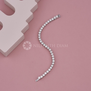 Premium Design Round Shape Diamond <b>Bracelet</b> & <b>Bangle</b> Lab Grown Diamond <b>Bracelet</b> with VVS Clarity for Sale Export From india - Product Image 5