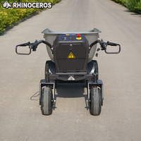 Carriola Elettrica Rhinoceros KS450E, Capacità di Carico 450kg, Stabilità, Motore 800W, per Progetti di Ristrutturazione, Uso Professionale