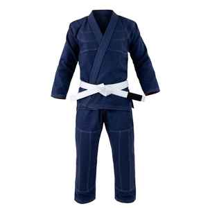 Kimono de Jiu-Jitsu Bleu Marine de Qualité Supérieure, Nouveau Modèle, Tissu Extensible Lourd, Uniforme de Jiu-Jitsu en Promotion, Vêtements d'Arts Martiaux pour Hommes, Pantalon Ripstop - Product Image 1