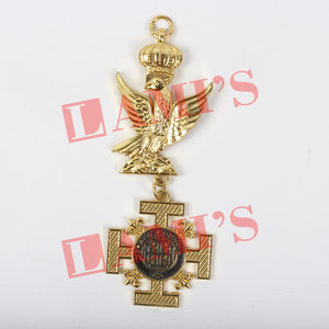 Collarette de haute qualité pour Grands Officiers de la Croix Rouge de Constantine, bijou de régalia maçonnique pour uniforme - Product Image 6