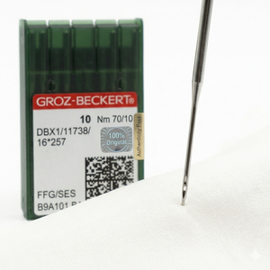 Aiguilles pour machine à coudre Groz-Beckert, quilting, patchwork, FFG SES 717702 134 10 Nm 120 19 bobines, acier, fabriqué en Allemagne - Product Image 2