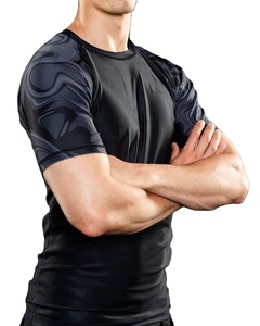 Rashguard Personalizable 2024 para MMA, Diseño Sólido, Cintura Antideslizante de Goma, Spandex/Poliéster, Impresión por Sublimación de Alta Calidad - Product Image 1