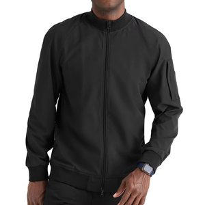 Nouvelle Collection 2026 : Blouse Médicale Noire en Polyester Lavable pour Hommes – Tenue d'Infirmier et Uniforme Médical - Product Image 1