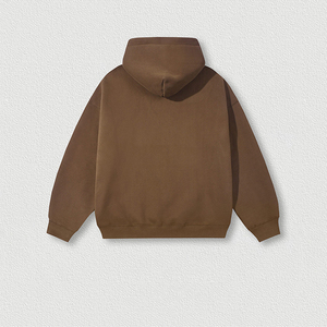 Custom Men's Heavy Weight Hip Hop Solid Color Oversize Fashion Hoodies Loose Fit Thick Heavy <b>Plain</b> Design Premium <b>Hoodie</b> 2026 - Product Image 4