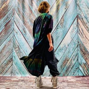 Belle Nouveau Kimono Robe D'été Surdimensionné Vacances Look Boho Festival Bohème Boho Chic À La Mode Femmes Tie Dye Kimono - Product Image 5
