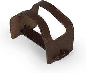 Juego de 6 Posavasos Cuadrados de Cuero Puro, Color Marrón Oscuro, Antideslizantes, para Bebidas, Diseño Moderno - Product Image 3