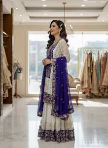 Realza la Belleza de tu Armario con este Conjunto de Salwar Kameez Tradicional Recién Lanzado para Bodas - Product Image 2