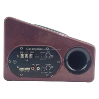 Caisse de subwoofer actif pour voiture de 10 pouces, 1500 W de puissance de pointe, forme trapézoïdale, amplificateur intégré, haut-parleur de basses pour système audio de voiture