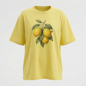 เสื้อยืดผู้หญิงทรงโอเวอร์ไซส์ สีสันตามสั่ง เป็นมิตรต่อสิ่งแวดล้อม ระบายอากาศได้ดี พร้อมโลโก้ปัก ผ้าฝ้าย แฟชั่นสไตล์ลำลอง - Product Image 1