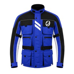 Blue Black Motorbike <b>Set</b> for Men Motorcycle Jacket and Riding Pants Protective Suit Durable Touring Gear Adventure Sports App - Product Image 4