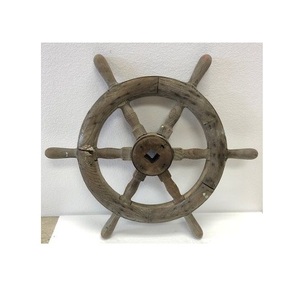 Wooden <b>Ship</b> <b>Wheel</b> Nautical Voyage Decor Accent Crafted to Bring Maritime Tradition and Coastal Warmth into Every Interior - Product Image 1