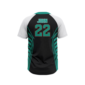 Nueva temporada Deportes Béisbol Softball Uniforme Personalizado Blanco Azul marino Dos botones Unisex Softball Jersey - Product Image 6