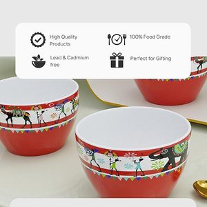 l Budget Friendly Ceramic Bow Stylish Serving Bowl for Kitchen Dining Table Soup Salad and Snacks - Product Image 2