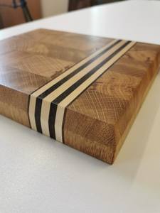 Grande planche à découper en bois de 45 x 30 x 3 cm d'épaisseur avec poignée – Commande en gros - Product Image 4