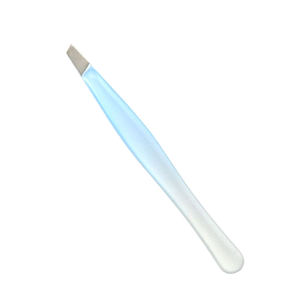 Pince à épiler professionnelle en acier inoxydable à pointe inclinée, 1 pièce, pince à épiler scintillante, 2 couleurs, ensemble pour sourcils - Product Image 4