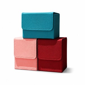 Valise en cuir bleu OEM la plus vendue, série de cartes de poker, coffret de jeu de poker luxueux pour les casinos, les hôtels et les salles de jeux - Product Image 3