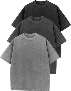 Oversized <b>Tshirts</b> for Men's Acid Wash Cotton Tee Shirts Baggy Boyfriend Vintage Streetwear Tops <b>tshirt</b> - Product Image 5