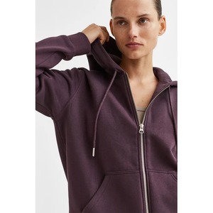 Sudadera con Capucha de Punto para Mujer, Estilo Nuevo, Otoño/Invierno, 100% Algodón, Logotipo Personalizado Impreso, Antiarrugas, Transpirable - Product Image 5