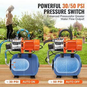 Pompa di Sollevamento Acqua Automatica per Pozzi Poco Profondi da 1.6 HP, 1320 GPH, Pressostato 30/50 PSI - Product Image 3