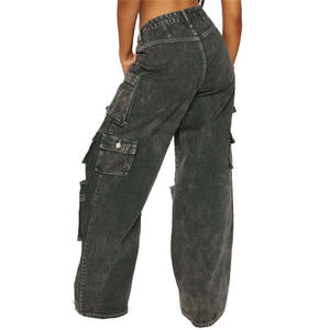 Pantalones vaqueros de Mujer servicio OEM pantalones vaqueros de mujer ropa de moda Pantalones vaqueros de mujer precio barato pantalones vaqueros de mujer de etiqueta privada - Product Image 6