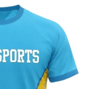 Unisex Sky Blue Yellow Sublimation Netball Jersey <b>Polyester</b> Athletic Sports <b>Shirt</b> Side Panel Piping Training Match Wear - Product Image 3