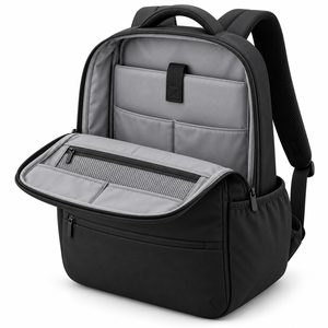 Sac à dos décontracté imperméable moderne unisexe personnalisé avec fermeture éclair, poches latérales et compartiment intérieur - Product Image 3