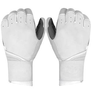 Gants de frappe en cuir blanc, taille XL, respirants, rembourrés, fermeture auto-agrippante, tissés, unisexes, équipement d'entraînement pour adultes - Product Image 1