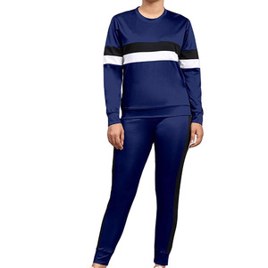 Conjuntos Deportivos de 2 Piezas, Sudaderas y Pantalones Deportivos con Cuello Redondo, Hechos de Poliéster, Se Aceptan Marcas Privadas, Estilo Deportivo - Product Image 1