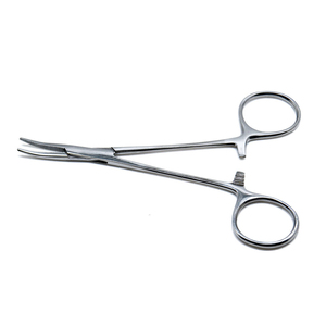 Pinces à moustiques Castroviejo AHI en acier inoxydable, type Kelly Pean, manuelles, micro-chirurgicales, verrouillables, réutilisables, pour une utilisation de précision - Product Image 1