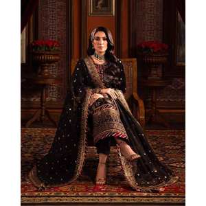 Salwar Kameez de Poliéster de Diseño - Top, Pantalón y Dupatta para Fiestas - Product Image 5