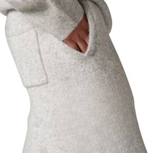 Pantalon de jogging en maille gris chiné décontracté, taille élastique, vêtement de détente, pantalon en maille douce, coupe décontractée pour hommes et femmes - Product Image 6