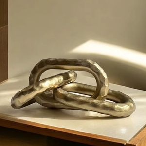 Chaîne de liaison en résine moderne pour intérieur, noire/vert clair/bleu ciel, chaîne de liaison en résine transparente - Product Image 1