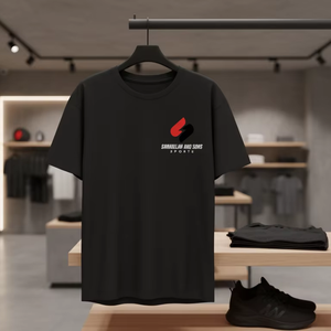 T-shirt en coton surdimensionné pour hommes, 100 % coton, coupe ample, décontracté, imprimé, manches courtes, logo personnalisé, streetwear, anti-boulochage, vente en gros - Product Image 6