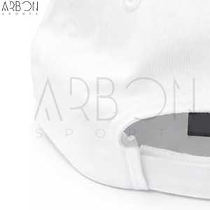 Casquette de baseball unie blanche à 6 panneaux, broderie personnalisée du logo, en sergé de coton premium, ajustable, pour le sport et l'extérieur - Product Image 6
