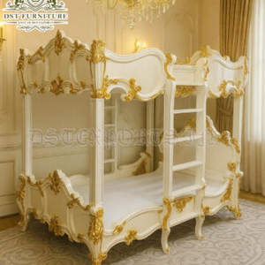 Muebles de Dormitorio Europeos de Lujo, Muebles de Dormitorio Estilo Maharaja Real, Muebles de Dormitorio Tallados a Mano Personalizados, EE. UU. - Product Image 6