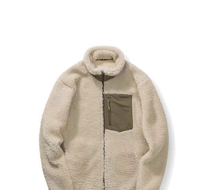 Casual Winter <b>Sherpa</b> Jackets Breathable Stand Collar Zipper Closure Best Fashionable op Fashion Men's <b>Sherpa</b> <b>Fleece</b> Canvas - Product Image 1