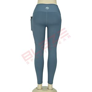 Blaze Fight Wear Leggings de Yoga de cintura alta de secado rápido Diseño cruzado personalizado con cintura elástica transpirable Patrón sólido - Product Image 3