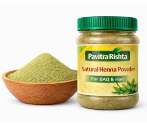 Henna en Polvo de Rajastán 400g |   100% Natural y Sin Químicos |   Coloración Capilar Natural de Larga Duración |   Nutre el Cuero Cabelludo y el Cabello - Product Image 1