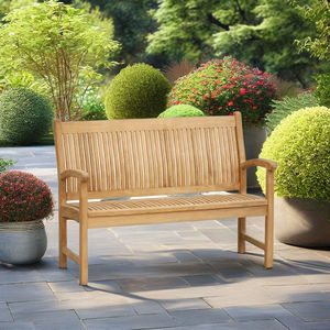 Banco de teca de madera maciza duradero de alta calidad. Muebles de madera maciza para muebles de jardín/muebles de exterior - Product Image 4