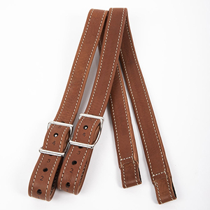 Equipo Ecuestre de Cuero Genuino de Alta Calidad, Estribos de Doma Personalizables con Hebillas de Acero Inoxidable, Proveedor Indio - Product Image 1