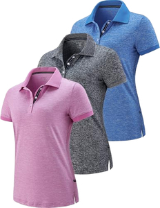 Camisetas Polo para Mujer, Clásicas, Modernas, Casuales, Cómodas para el Día a Día, Mezcla de Algodón Premium - Product Image 1