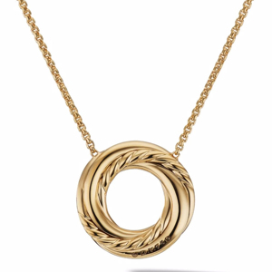 18K <b>Solid</b> <b>Gold</b> Geometric <b>Pendant</b> Necklace With Box Chain Classic Design Unisex Everyday Wear - Product Image 2