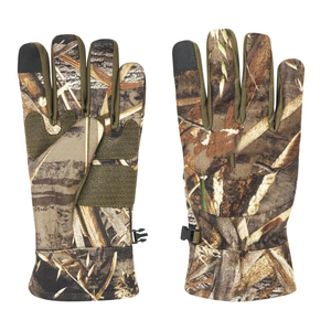 Gants de chasse camouflage imperméables personnalisés – Mitaines tactiques thermiques coupe-vent pour l'extérieur avec doigts compatibles écran tactile - Product Image 1