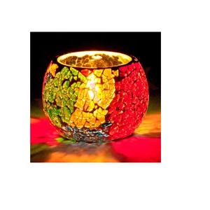 Modern and Designer Glass Candle <b>Holder</b> Colorful Modern Theme Multi-Size Glass Mosaic <b>Tealight</b> <b>Holder</b> for Home Decoration - Product Image 3