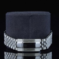 Qualité VVS1 pour Moissanite de qualité diamant, ensemble serti à la main pour montres de luxe, en acier noir, caractéristiques personnalisables, tailles variées